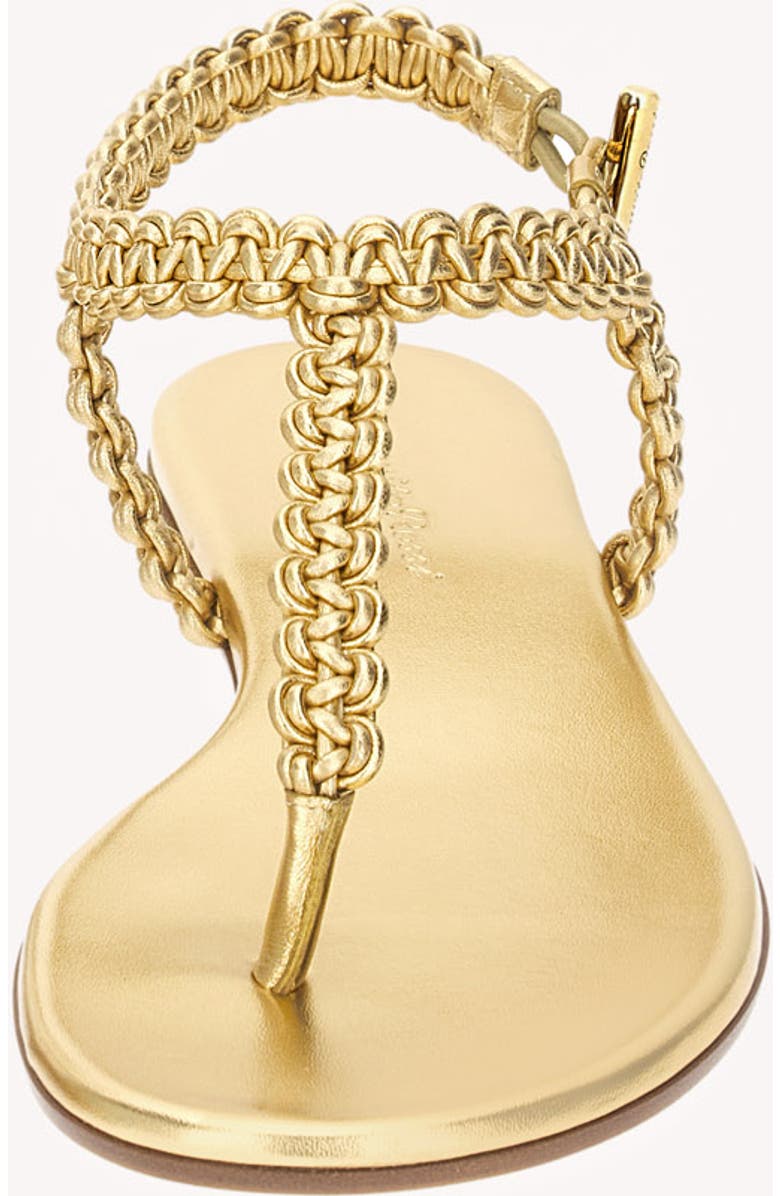 Gianvito Rossi Ubud Thong 05 Sandal, Alternate, color, Gold Nappa Leather