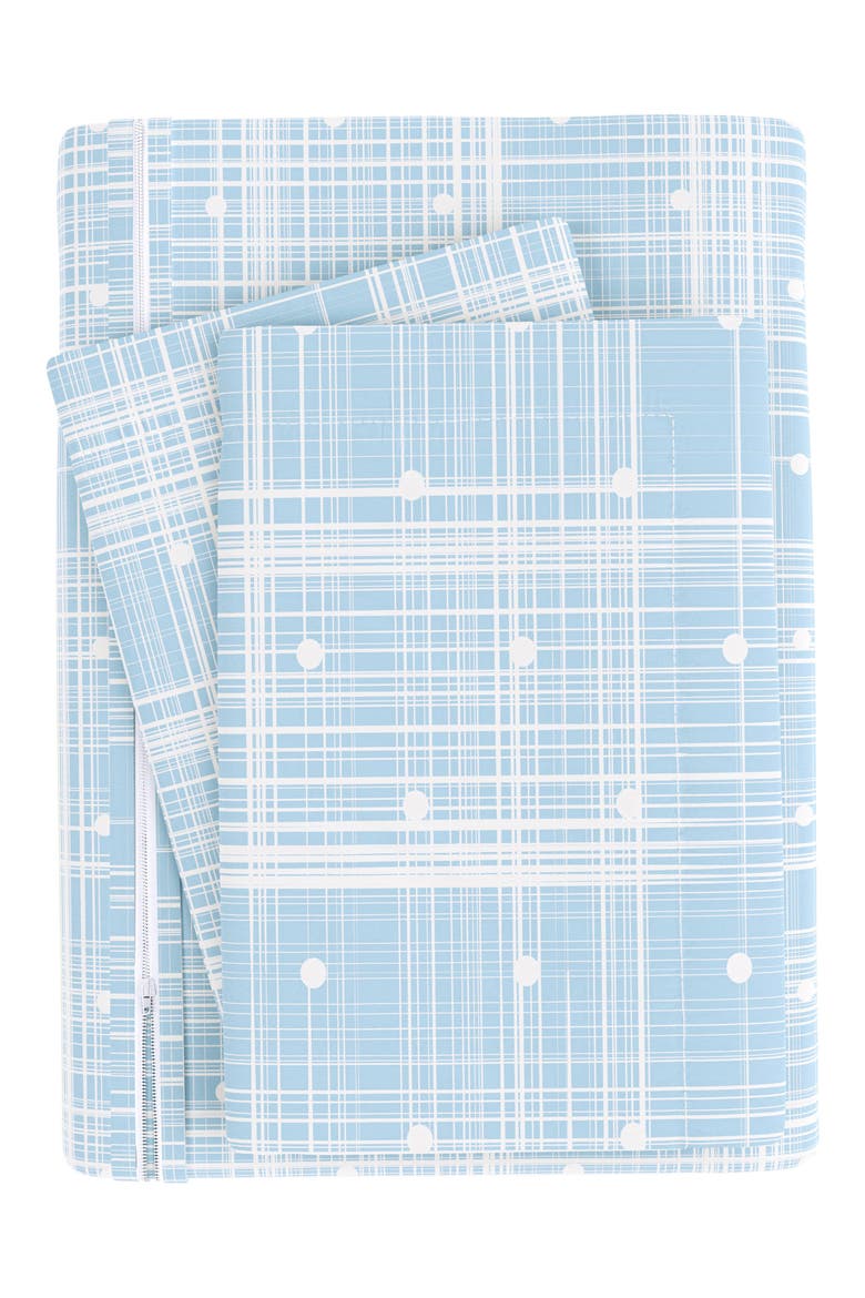 IENJOY HOME Premium Ultra Soft Polka Dot Pattern 3-Piece Duvet Cover Set, Alternate, color, AQUA