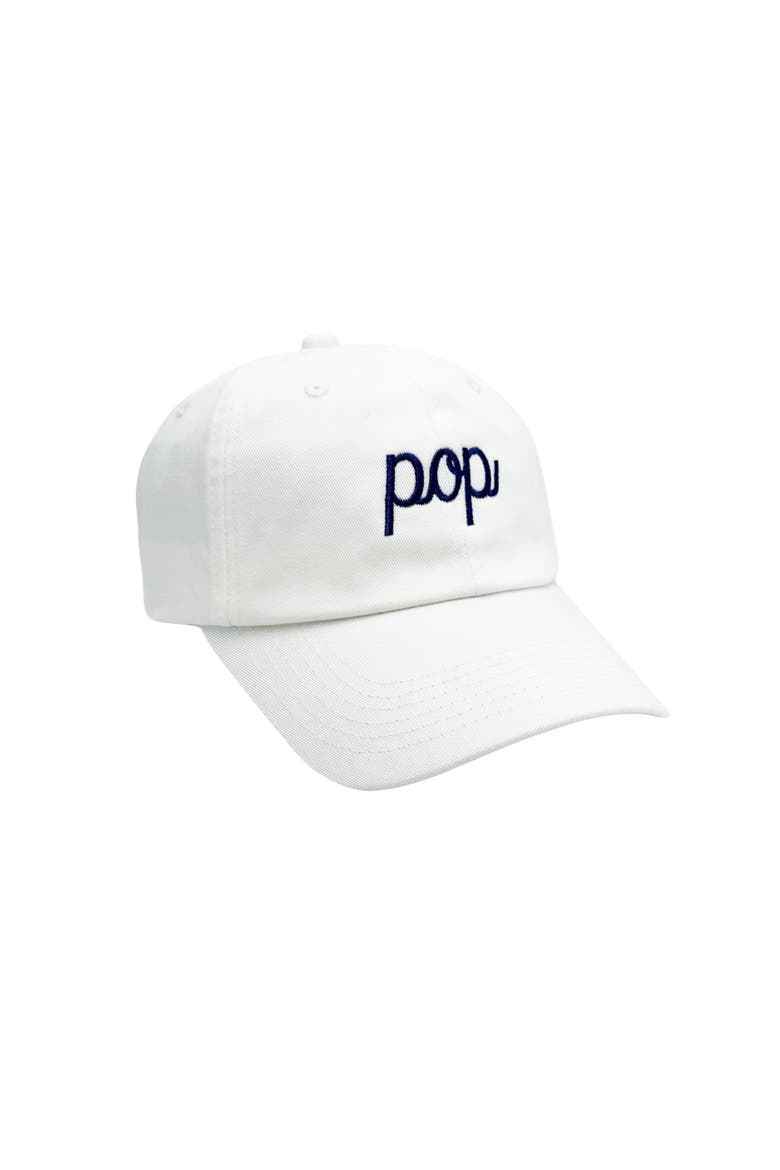 Pop Adult Baseball Hat, Alternate, color, White