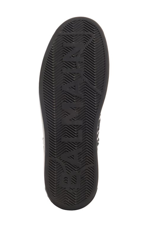 Balmain B-court Monogram Jacquard Low Top Sneaker In Multi