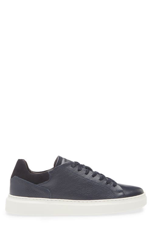 Bruno Magli Sierra Low Top Sneaker In Navy Tumbled
