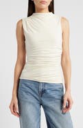 Rails Christen Ruched Funnel Neck Top