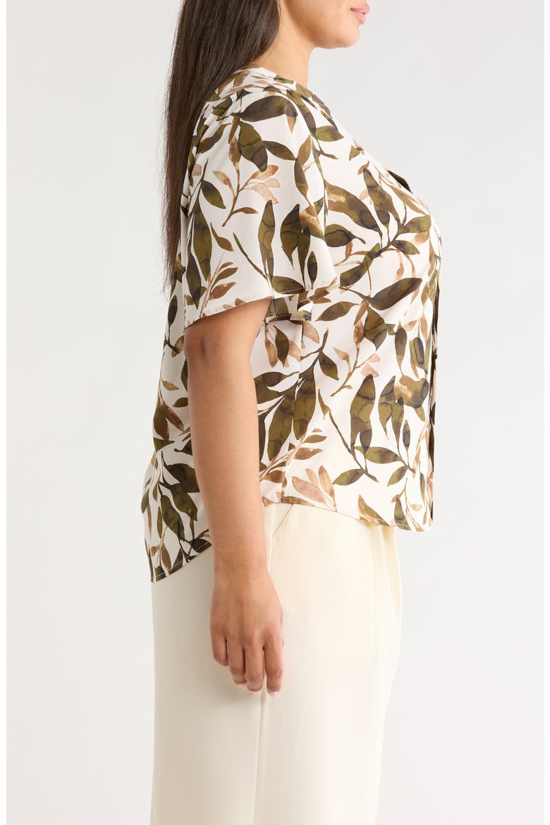 Flutter Sleeve Top, Alternate, color, WHITE DOVE MULTI