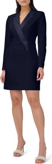 【海外限定】AdriannaPapell ドレス☆Knit Crepe Tuxedo Wrap Bl Adrianna Papell Women's Knit Crepe Tuxedo WRAP Dress, Black