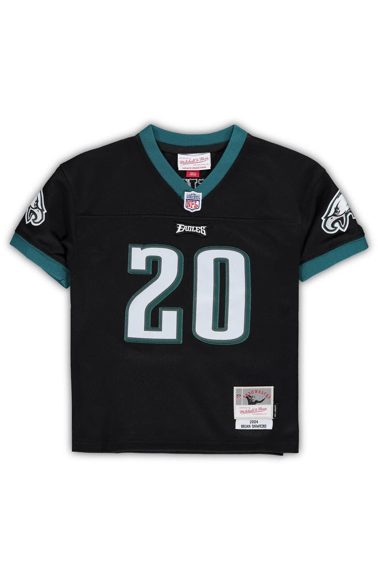 Mitchell & Ness Infant Mitchell & Ness Brian Dawkins Black Philadelphia Eagles 2004 Retired Legacy Jersey, Alternate, color, Black