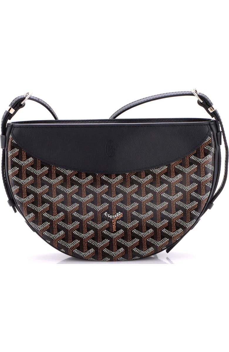 Pre-Owned Goyard Hirondelle Shoulder Bag Coated Canvas and Leather, Main, color, Black