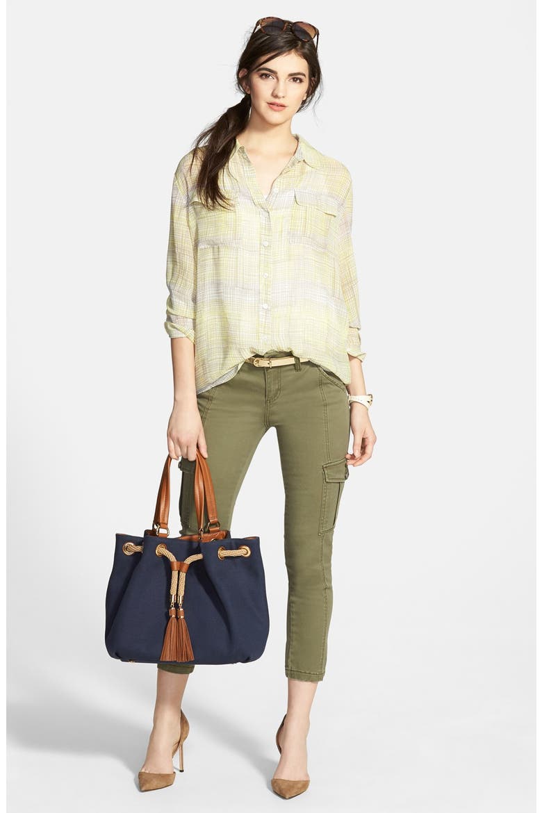 Stretch Ankle Cargo Pants, Alternate, color, OLIVE