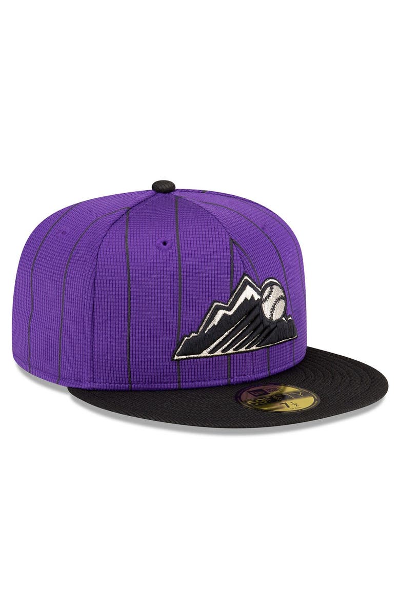 New Era Men's New Era Purple Colorado Rockies 2025 Batting Practice 59FIFTY Fitted Hat, Alternate, color, Purple
