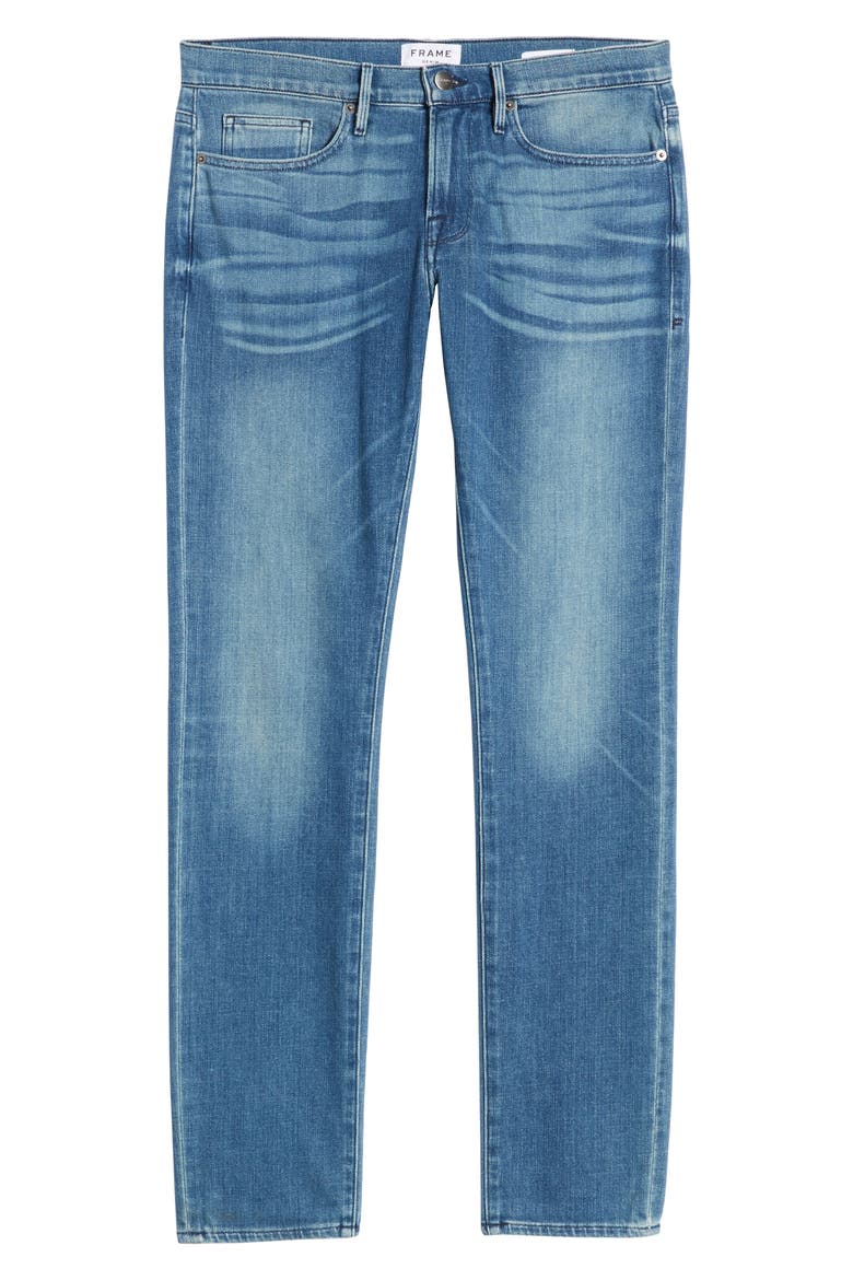 L'Homme Skinny Fit Jeans, Alternate, color, BRADBURY