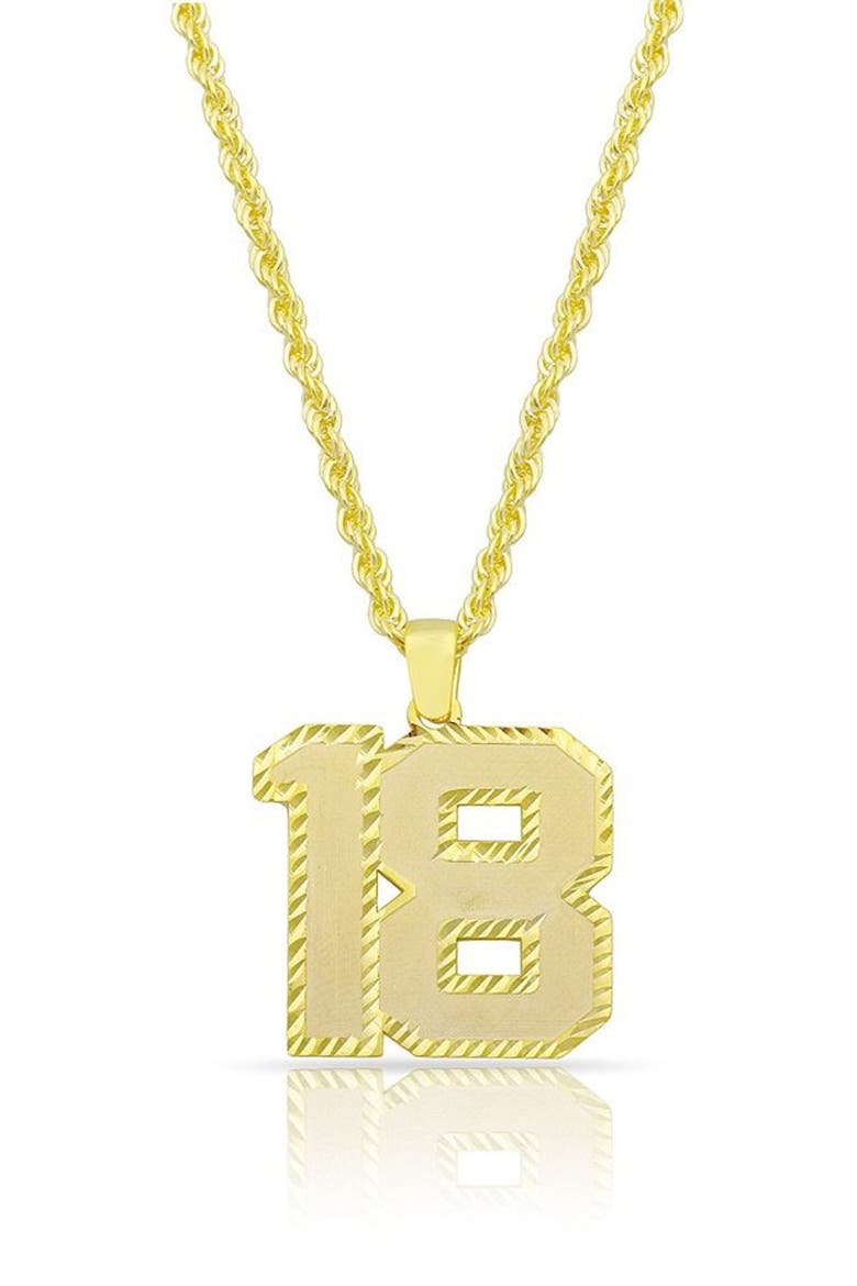 Game Day Pendant Necklace, Main, color, GOLD