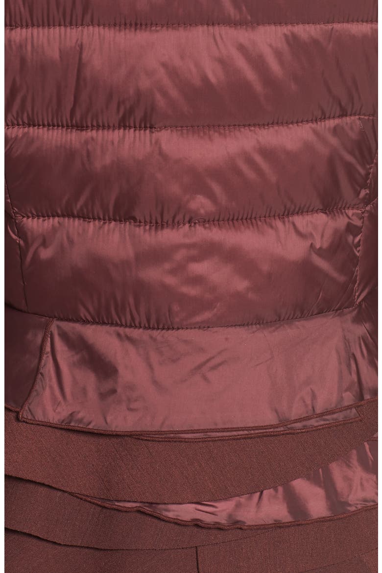 Zoey Ruffle Hem Puffer Jacket, Alternate, color, ROSEWOOD