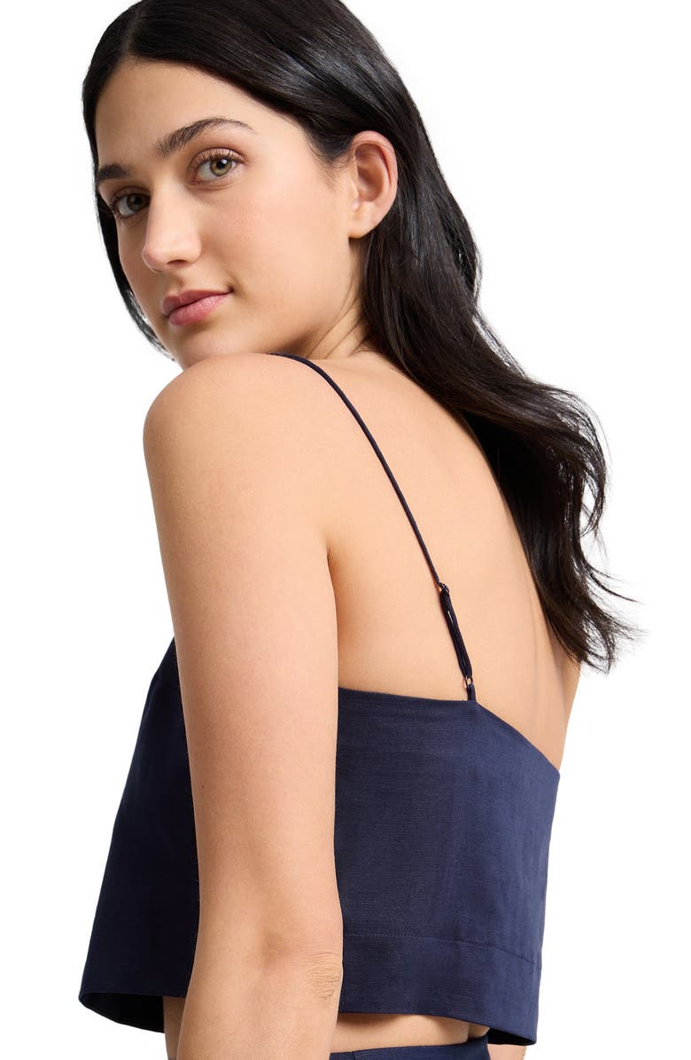Onia Cropped Cami Top, Alternate, color, Noir Navy