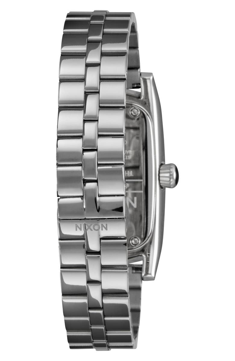 Nixon Frankie Bracelet Watch, 24mm, Alternate, color, Mid Century / Silver / Black