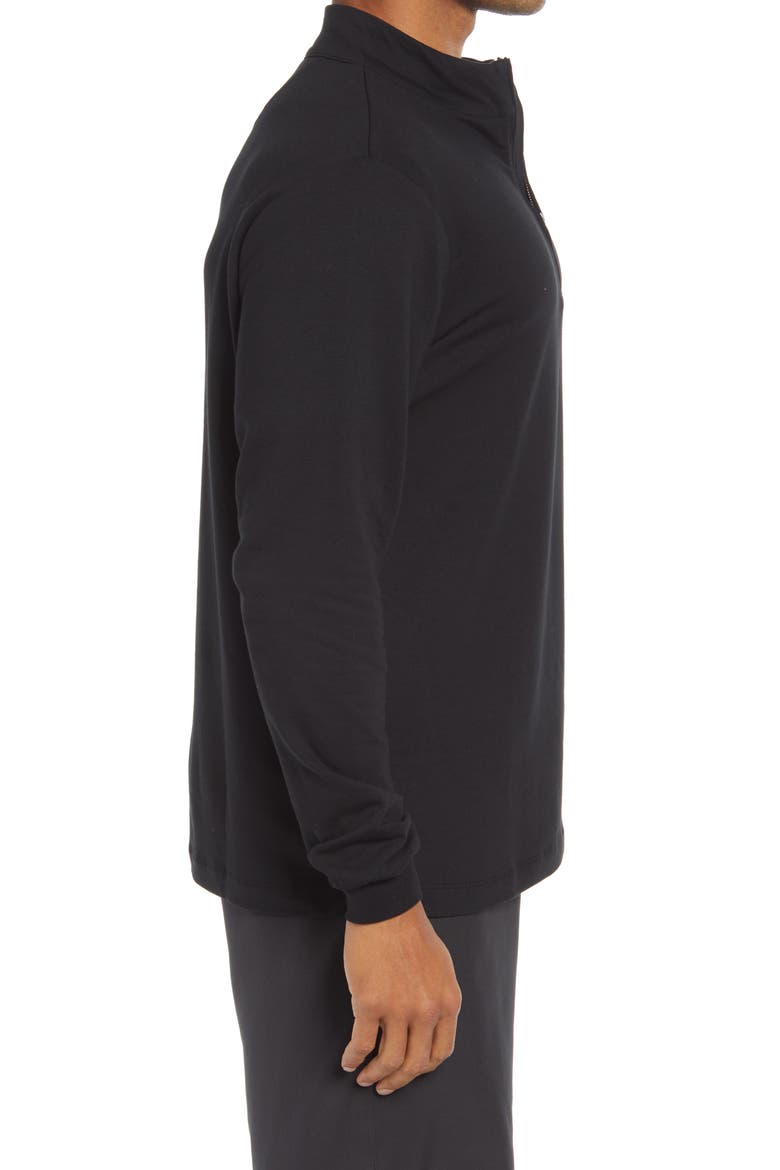 Quarter Zip Golf Pullover, Alternate, color, BLACK