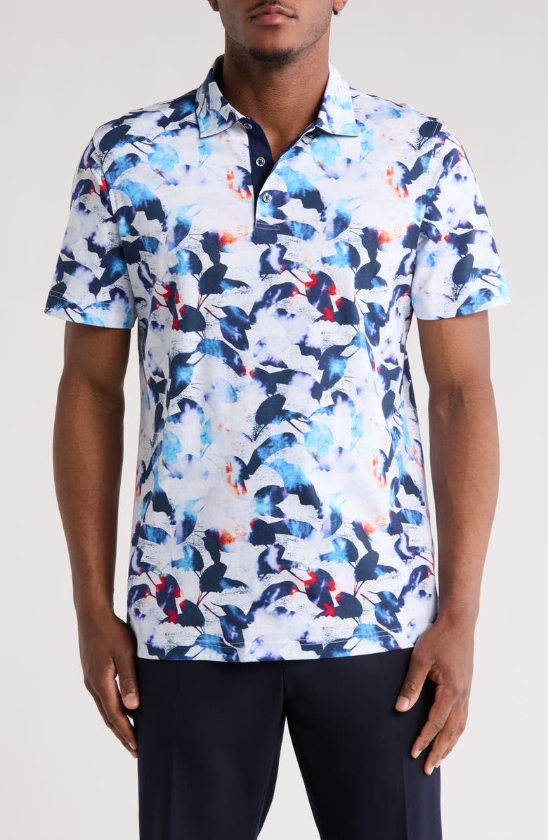 Bugatchi Pima Cotton Knit Polo, Main, color,