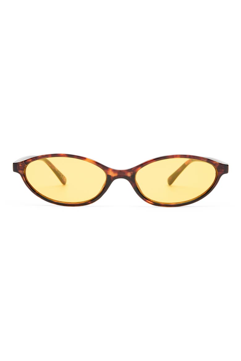 Earthshine 54mm Oval Sunglasses, Main, color, AMBER TORT