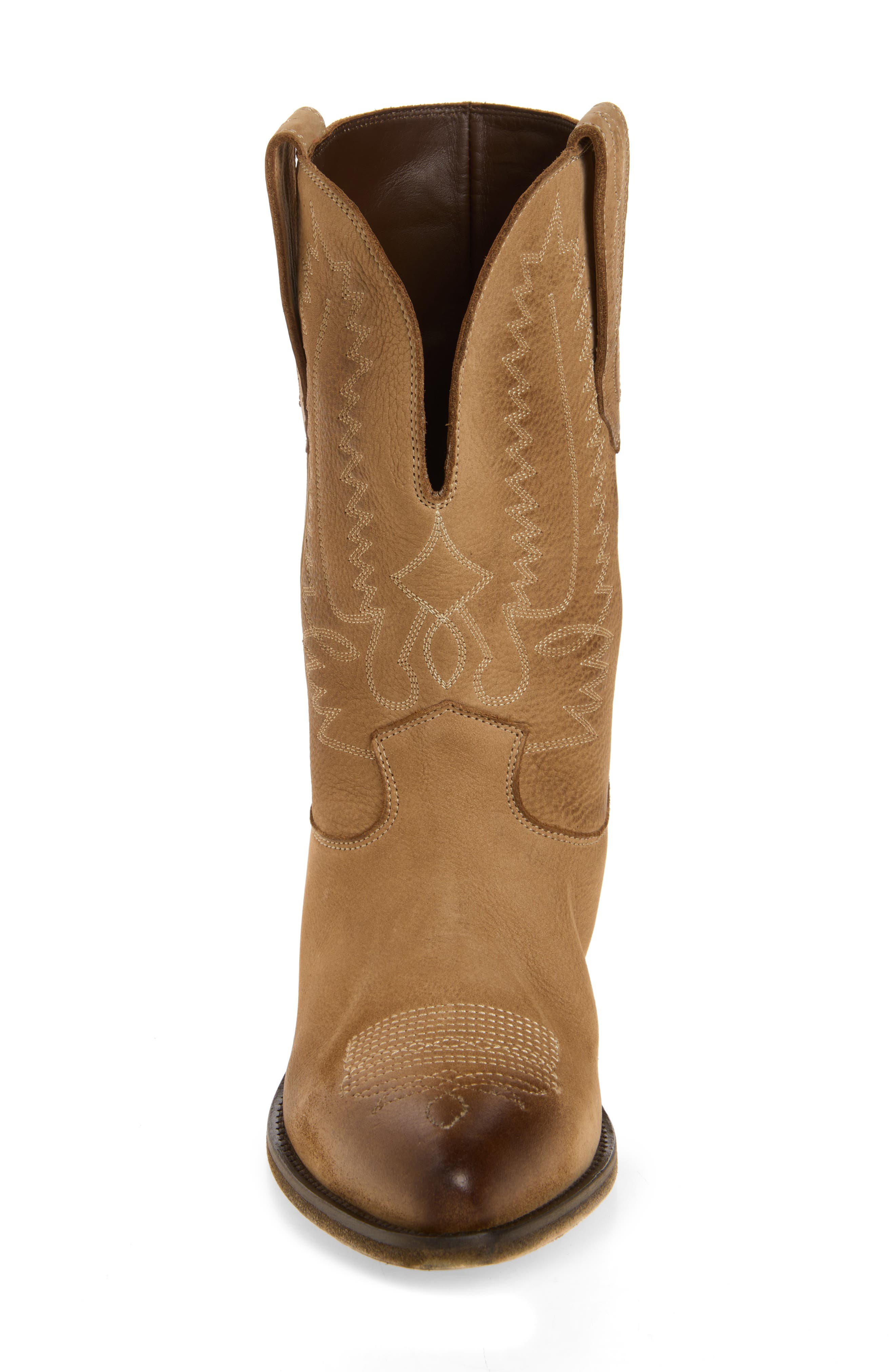 Wish Star Embroidered Western Boot, Alternate, color, TABACCO