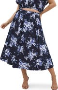 City Chic Vacay Floral Print A-Line Skirt