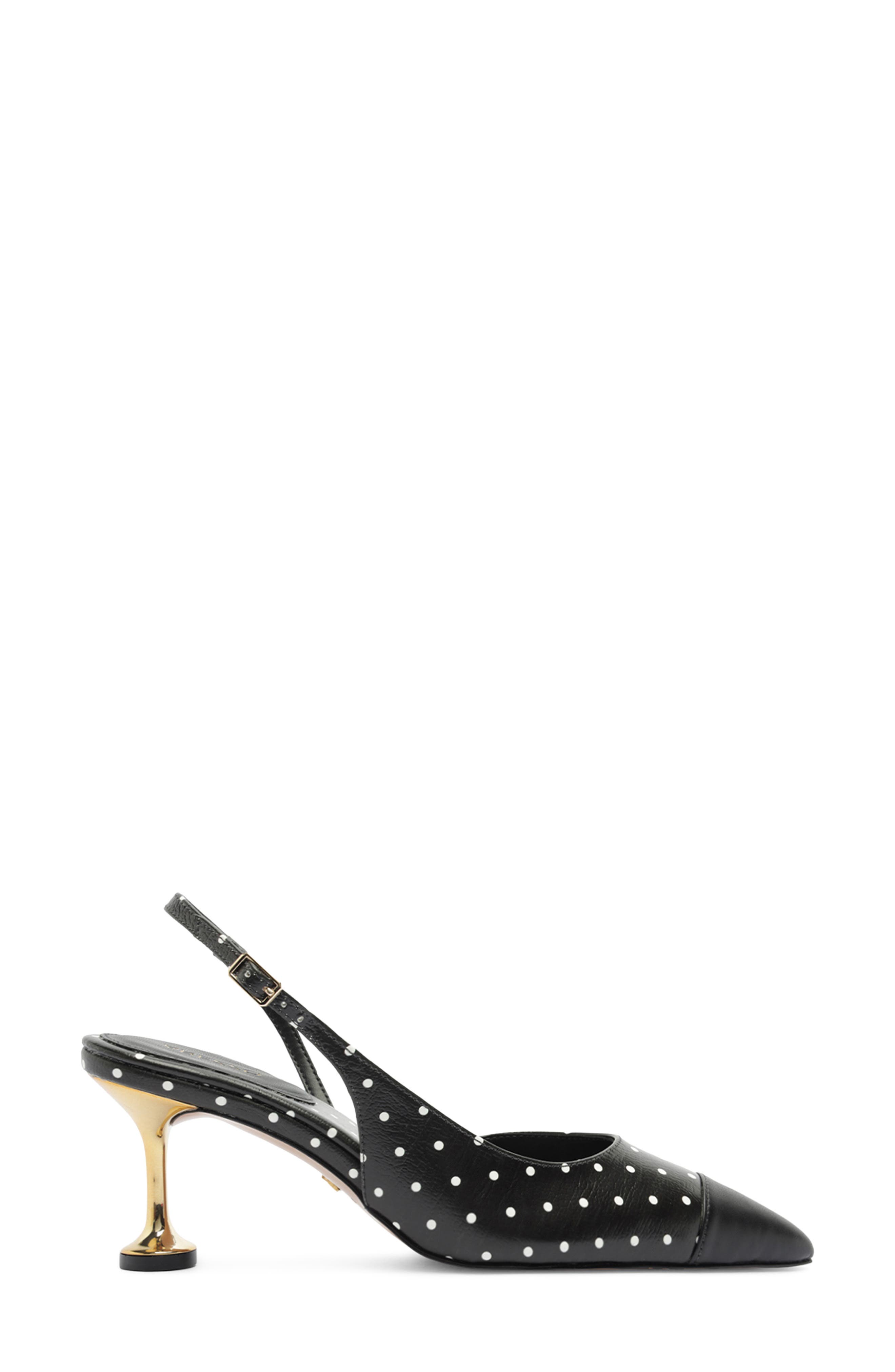 Arezzo Meryl Pointed Toe Slingback Pump, Alternate, color, Black