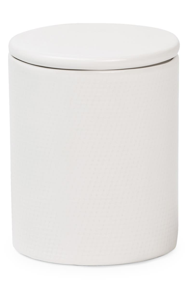 PIGEON AND POODLE Cordoba Textured Ceramic Round Wastebasket, Main, color,