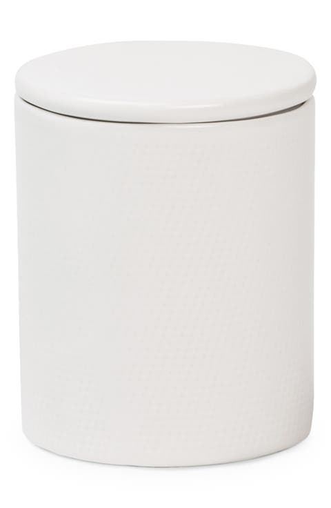 Cordoba Textured Ceramic Round Wastebasket