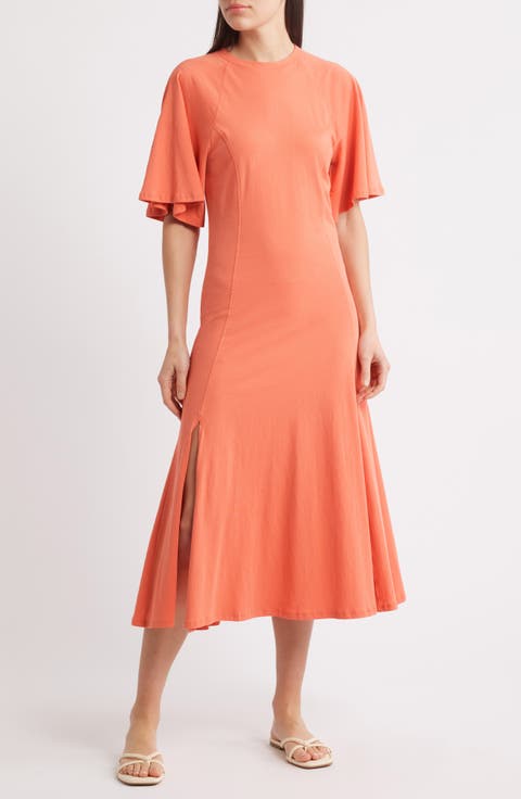 Milley Raglan Organic Cotton Midi Dress