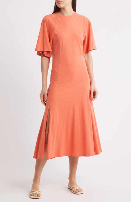 Nation LTD Milley Raglan Organic Cotton Midi Dress