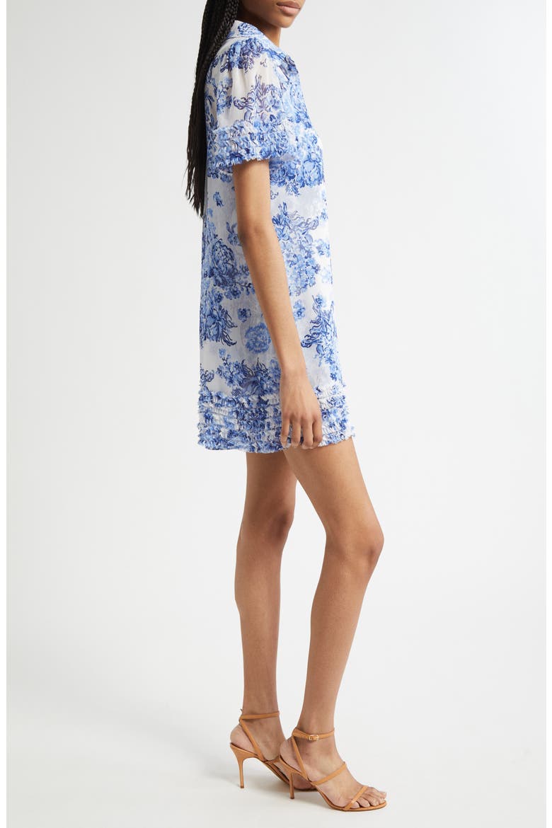 Print Ruffle Minidress, Alternate, color, ENDLESS SKY MULTI