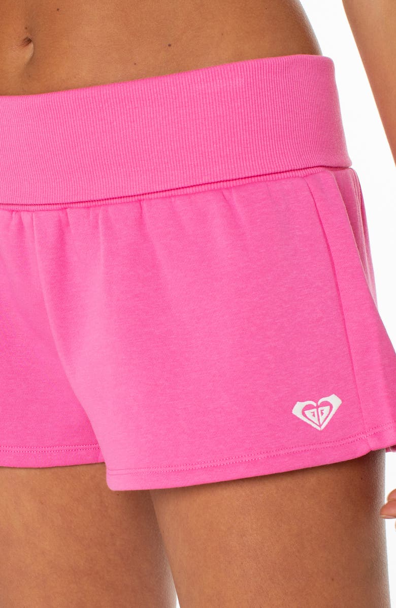 Roxy Sunday Foldover Waist Shorts, Alternate, color, 