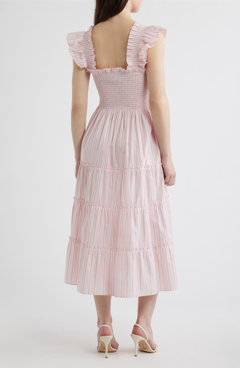 Hill House Home The Ellie Nap Midi Dress, Alternate, color, Variegated Stripe Pink
