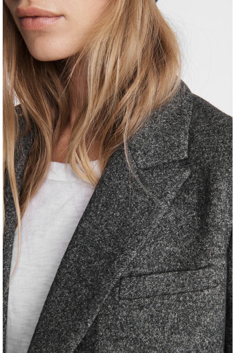 Fletcher Crop Wool Blazer, Alternate, color, CHARCOAL