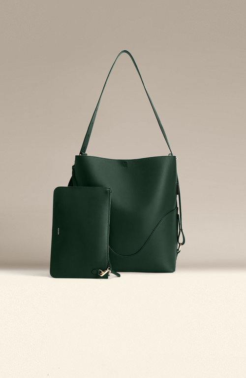 Oleada Official Marina Soft Bucket Bag In Green