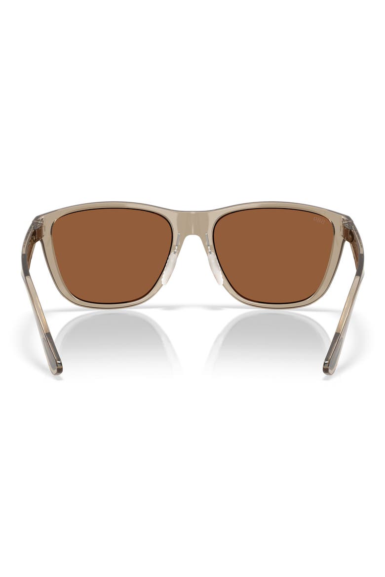 Corrientes 57mm Sunglasses, Alternate, color, TAUPE / COPPER SILVER