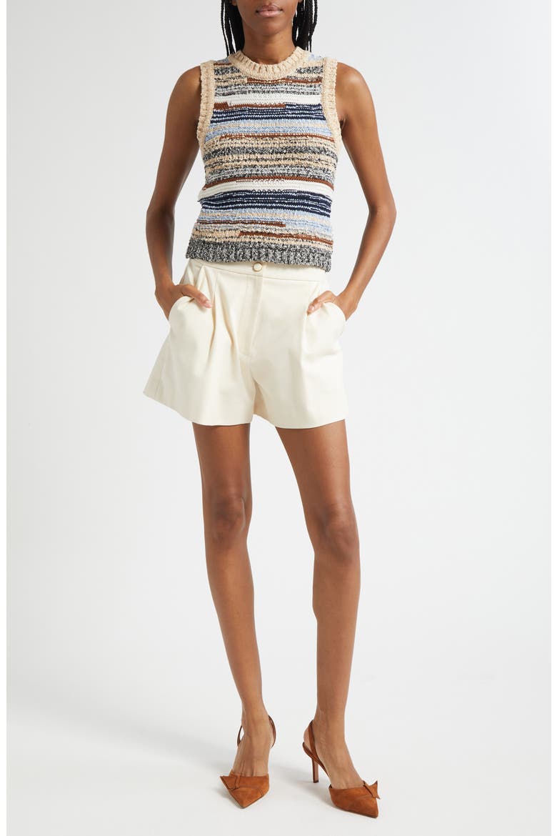 Jerrel Stripe Crop Sweater Tank, Alternate, color, WHISKY MULTI