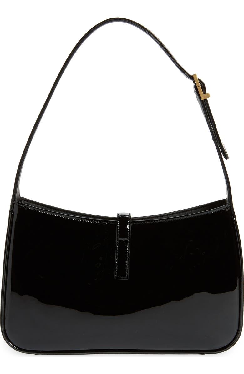 Saint Laurent Le 5 à 7 Patent Leather Hobo, Alternate, color,