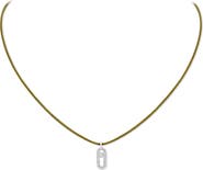 Messika Care Diamond Pavé Pendant Cord Necklace