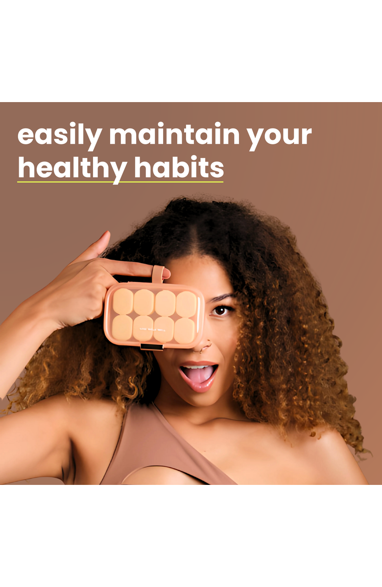 Mela Vitamins Weekly Vitamin Case, Alternate, color, Peachy Coral