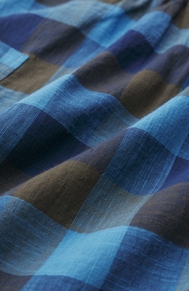 Seasalt Cornwall Haneth Check Print Midi Dress, Alternate, color, Morden Paddle