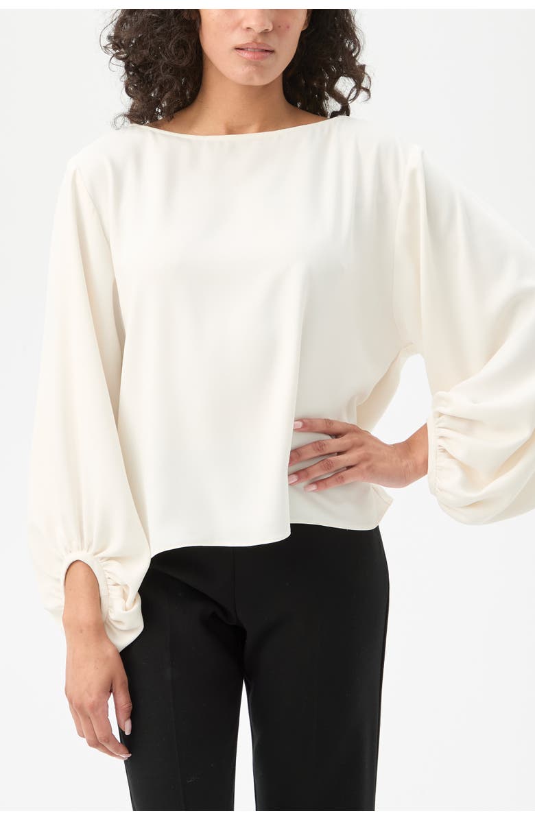 Trina Turk Ursa 2 Boat Neck Top, Main, color, Winter White