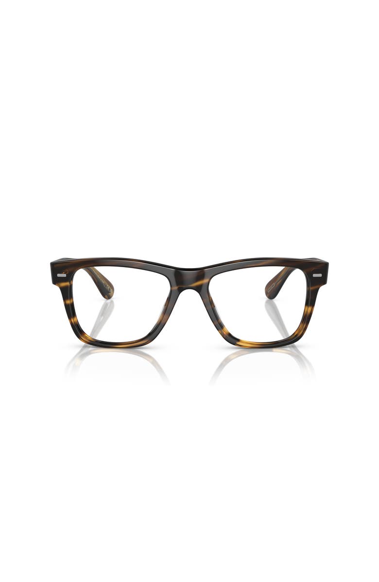 Oliver Peoples 51mm Rectangle optical glasses, Alternate, color, Tortoise
