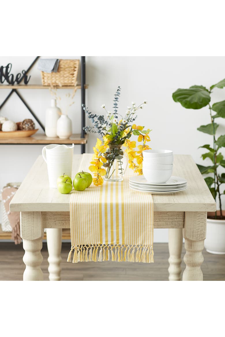 Deep Yellow Stripes Table Runner, Alternate, color, Deep Yellow