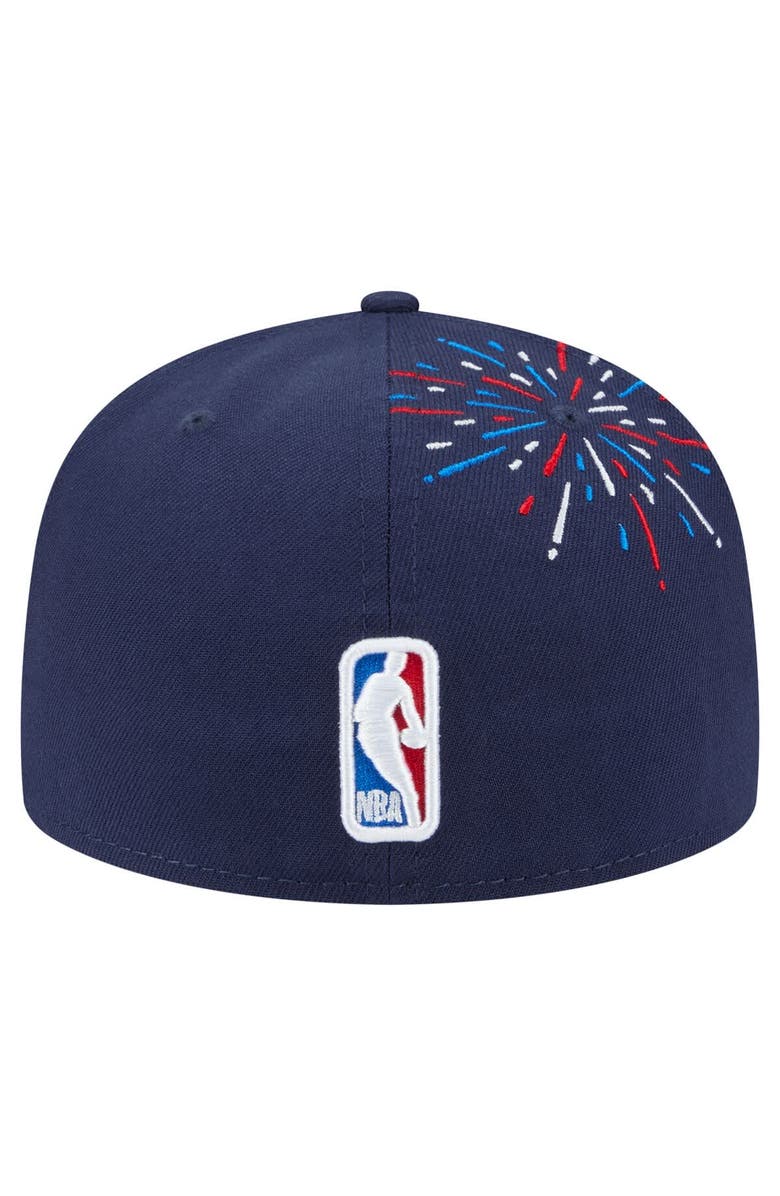 New Era Men's New Era Navy Chicago Bulls Americana Fireworks 59FIFTY Fitted Hat, Alternate, color, Navy