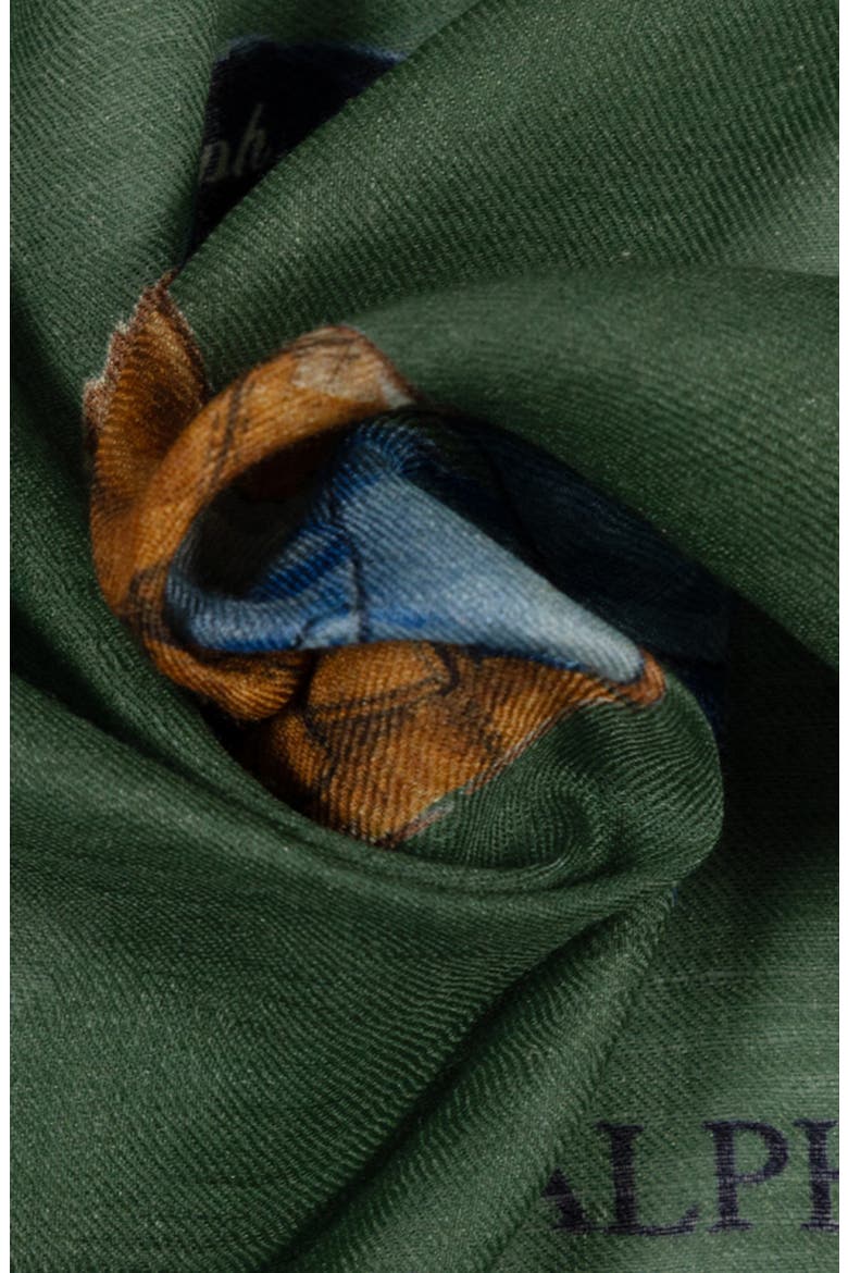 Wool Bandana, Alternate, color, OLIVE MULTI