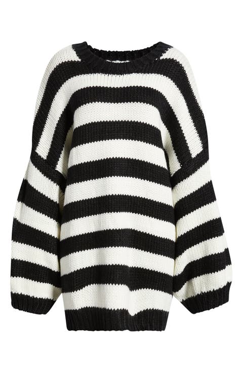 Jailbird Stripe Chunky Knit Sweater