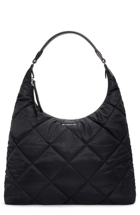 Madison Quilted Nylon Shoulder Bag