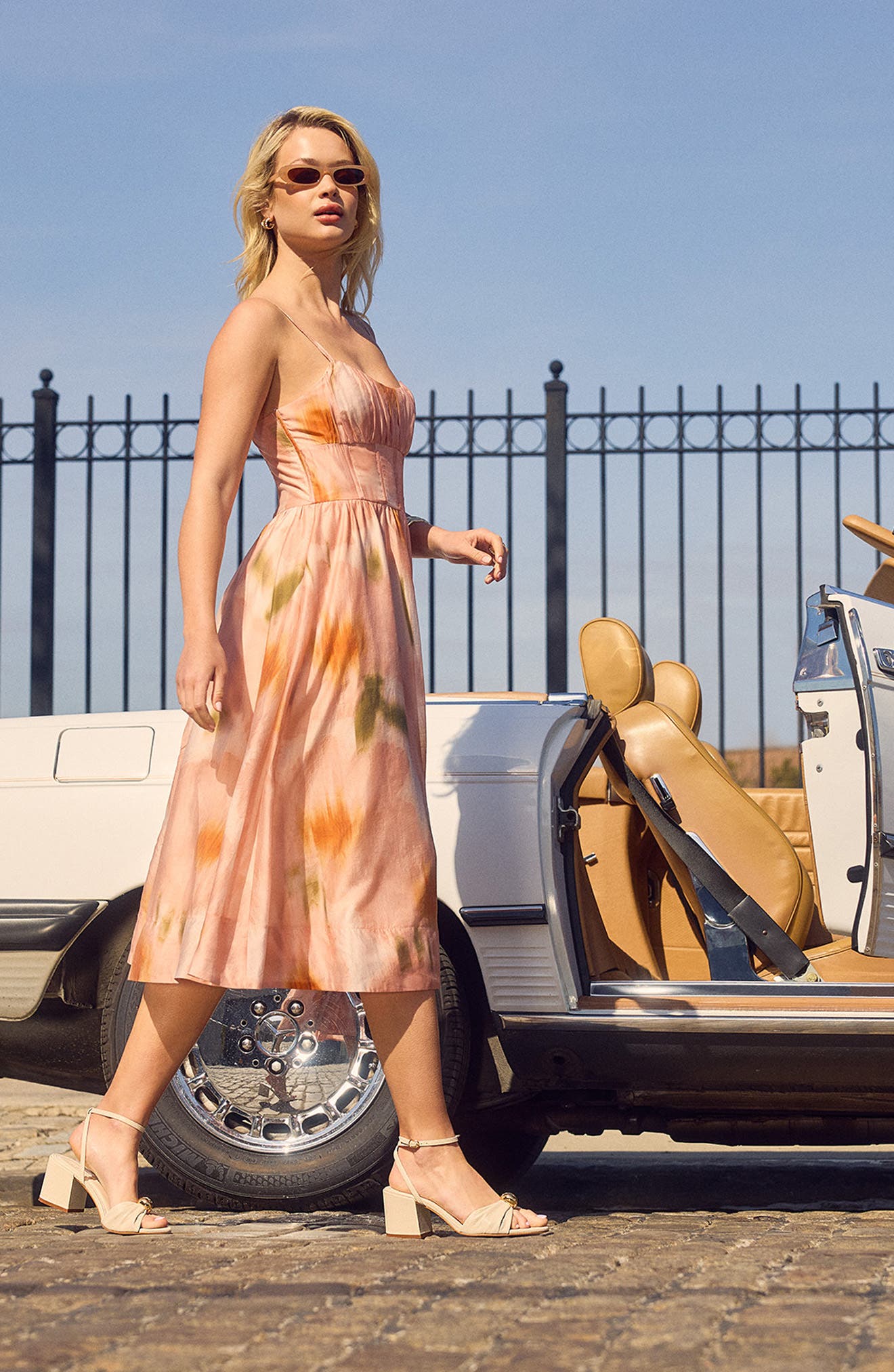 Steve Madden Caden Ankle Strap Sandal, Alternate, color, Sand Nubuck