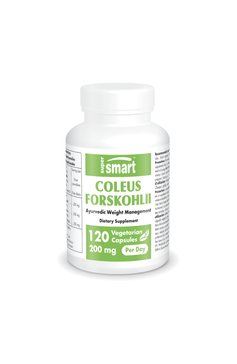 SuperSmart Coleus Forskohlii 200mg, Main, color, NO COLOR