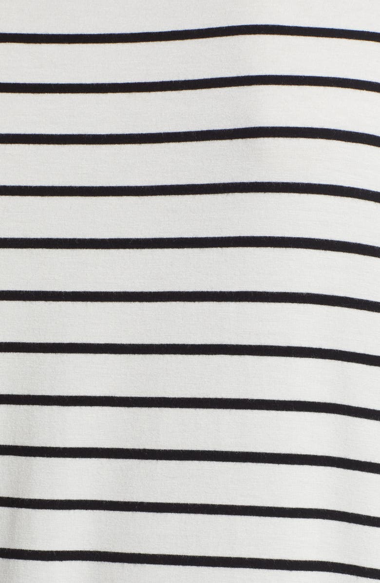 GIBSONLOOK Stripe Puff Sleeve Square Neck T-Shirt, Alternate, color, 