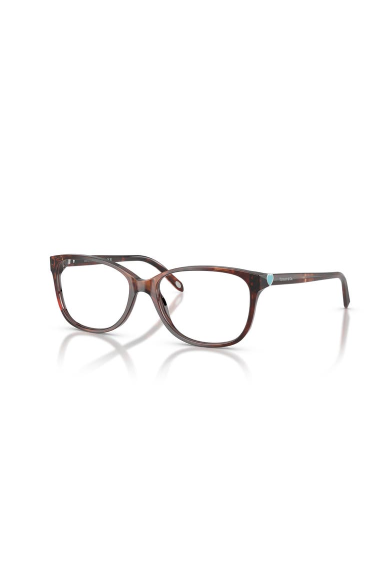 54mm Square optical glasses, Main, color, Brown