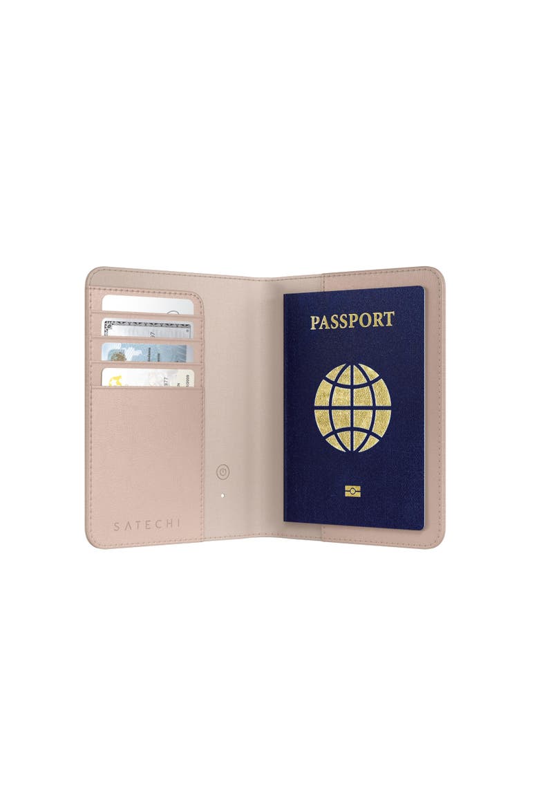 Vegan Leather FindAll Passport Cover, Main, color, Desert Rose